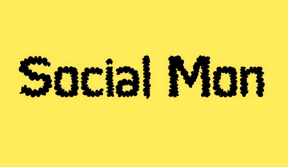 social-monster font big