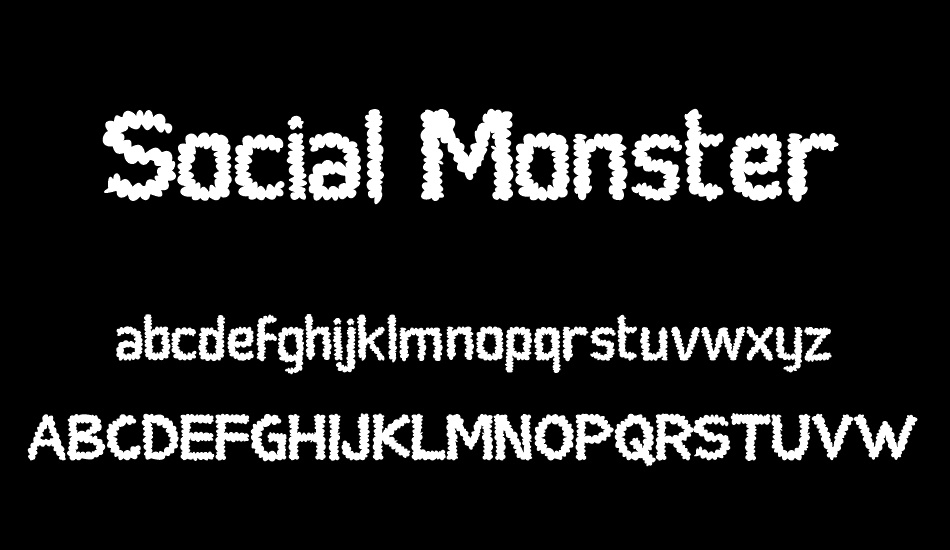 social-monster font