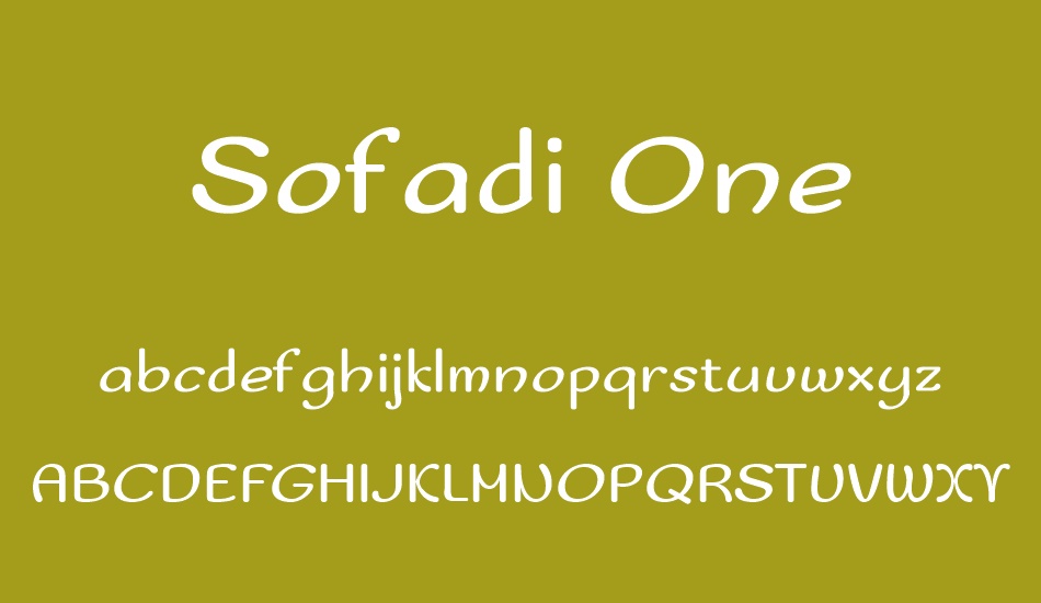 sofadi-one font