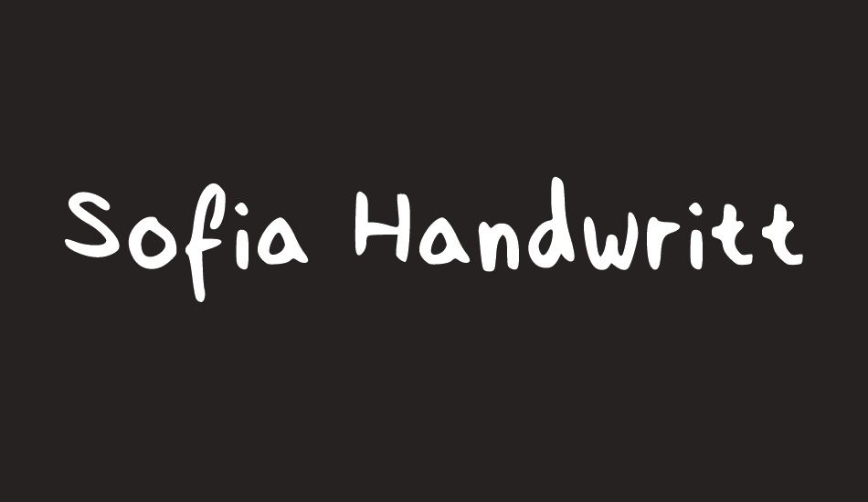 sofia-handwritten font big