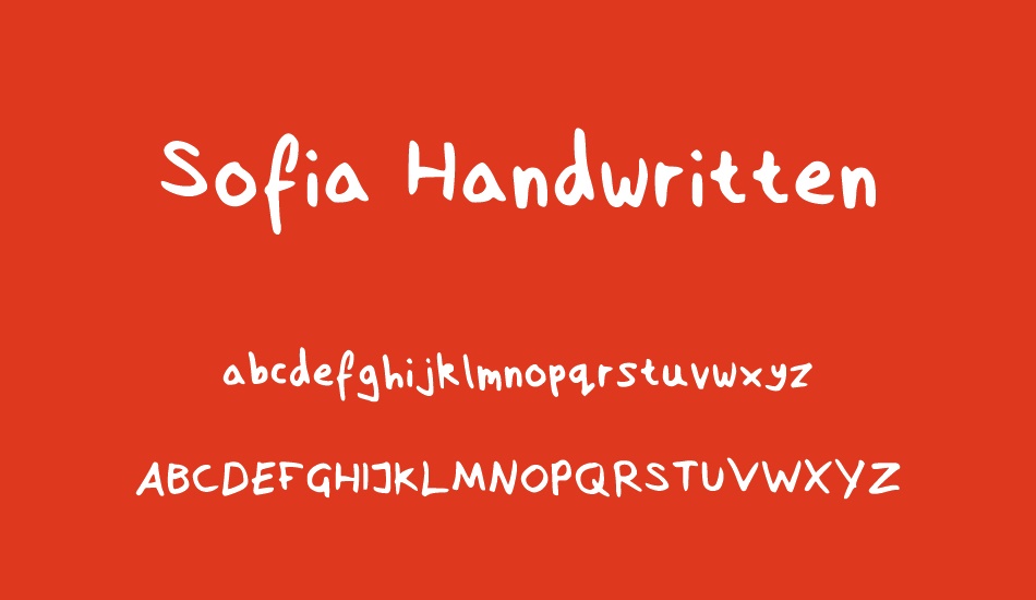 sofia-handwritten font