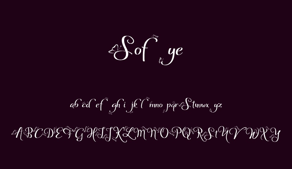 sofye font