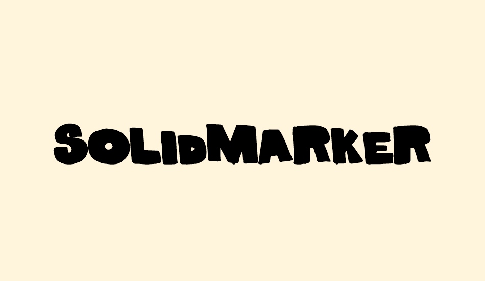 solidmarker font big