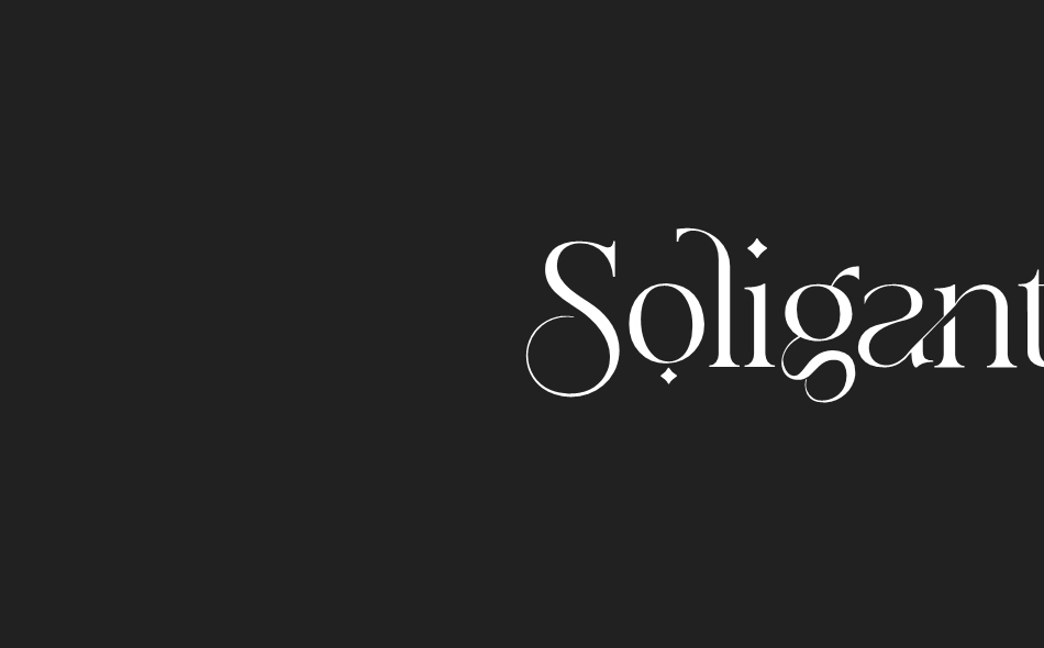 Soligant font big