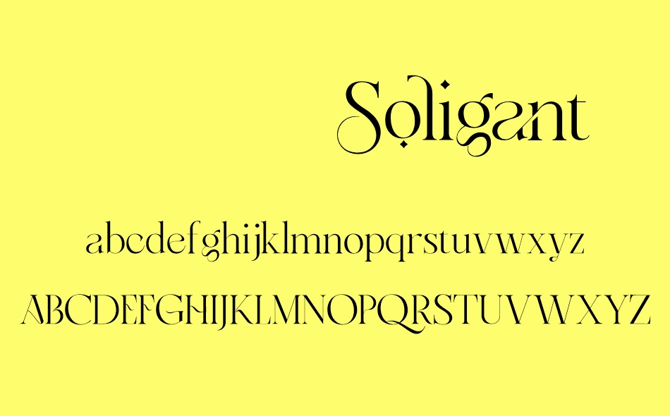 Soligant font