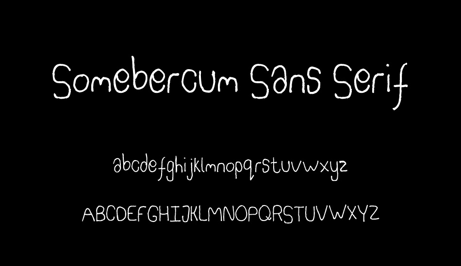 somebercum-sans-serif font