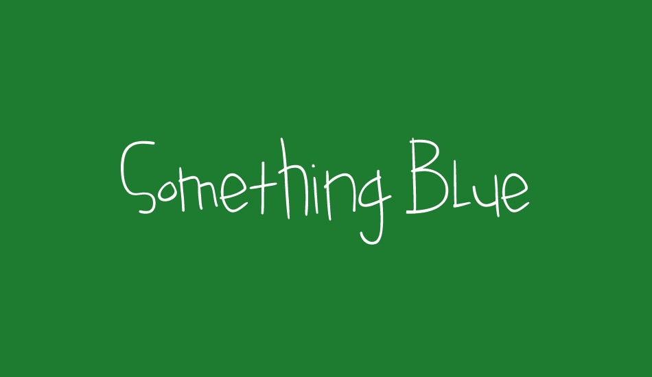 something-blue font big