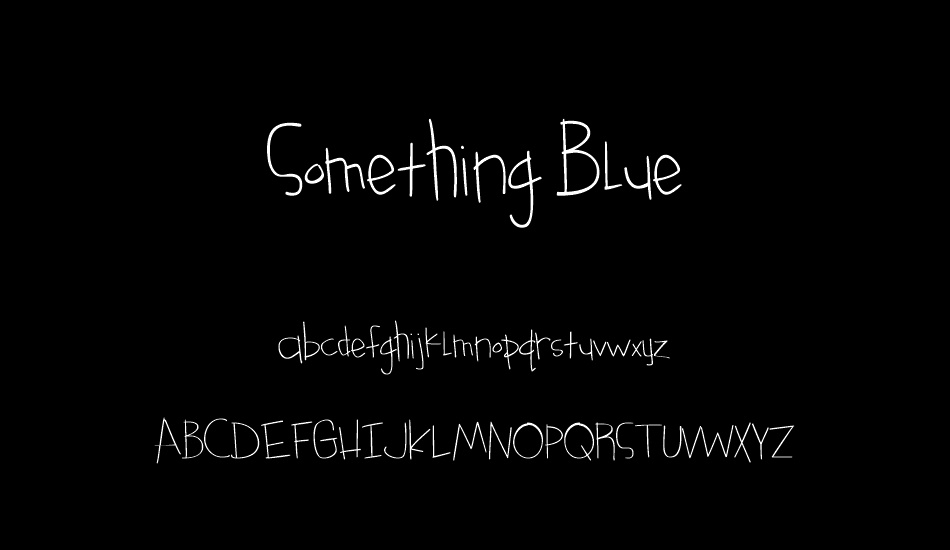 something-blue font