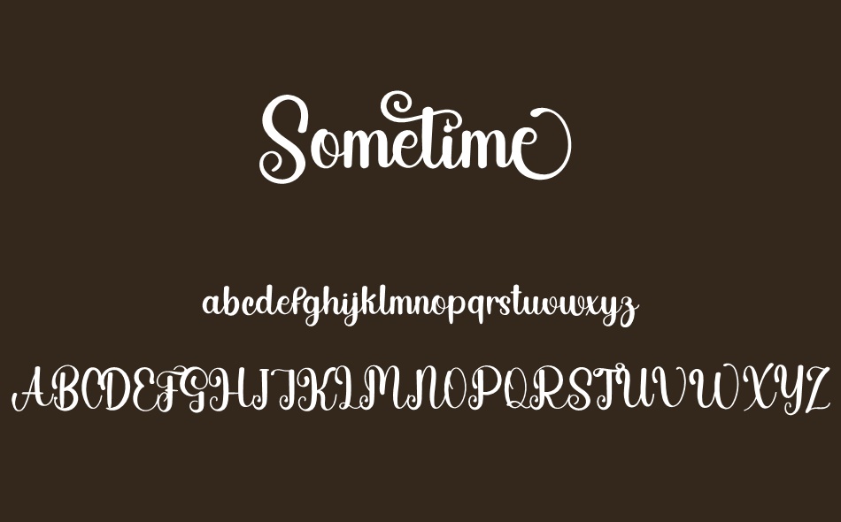 Sometime font