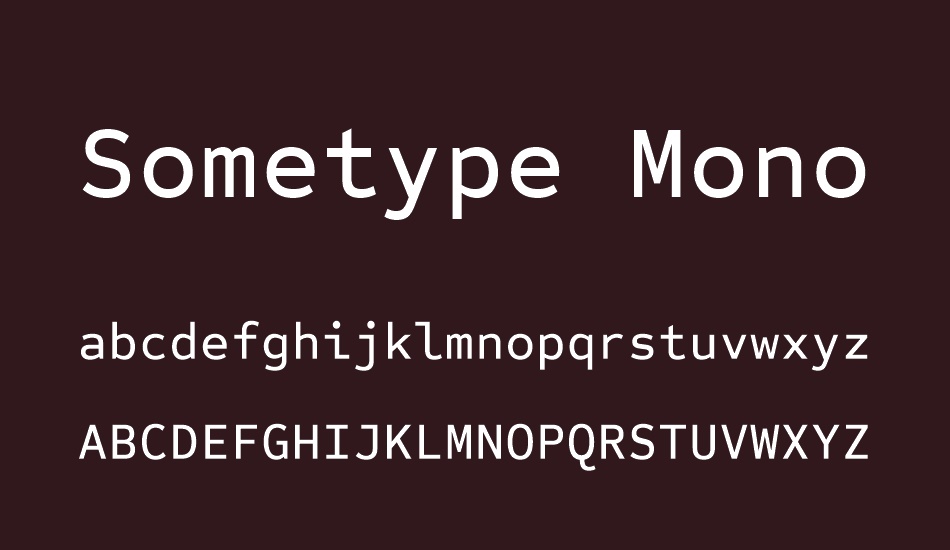 sometype-mono-medium font