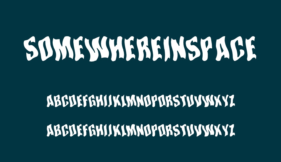 somewhereınspace font