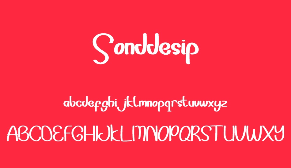 sonddesip font