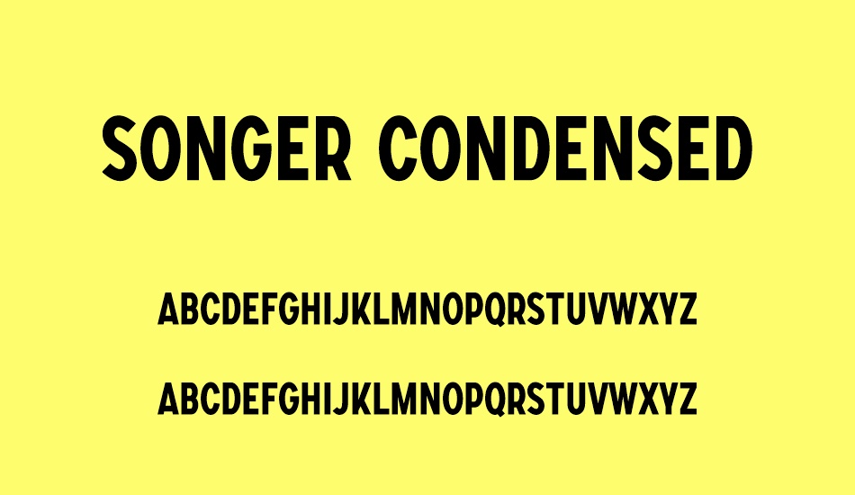 songer-condensed font