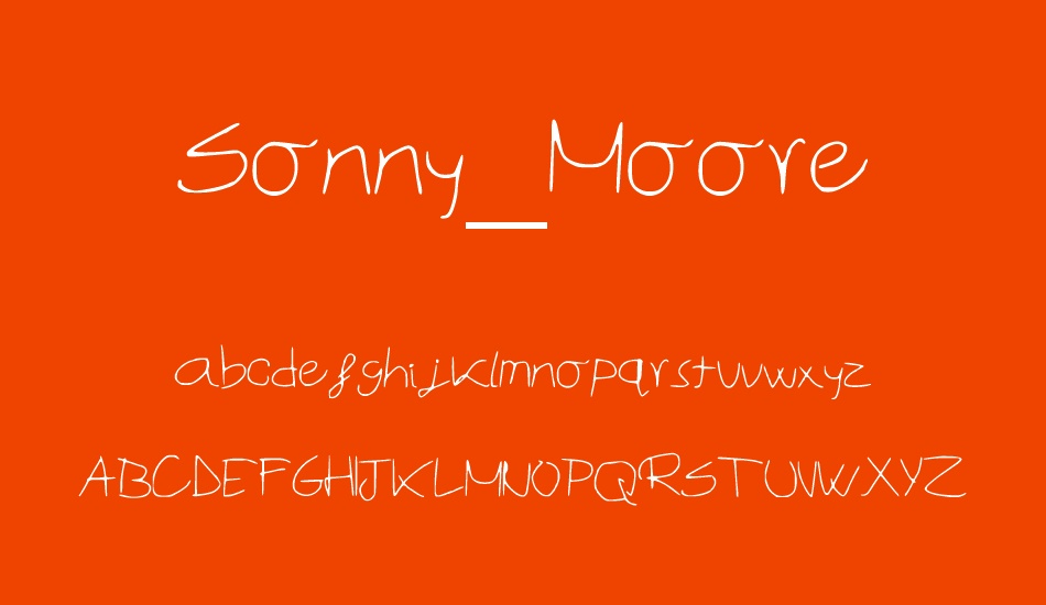 sonny-moore font