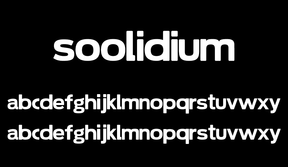 soolidium font