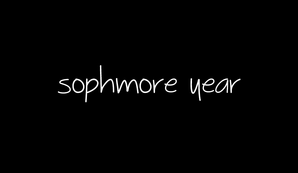 sophmore-year font big