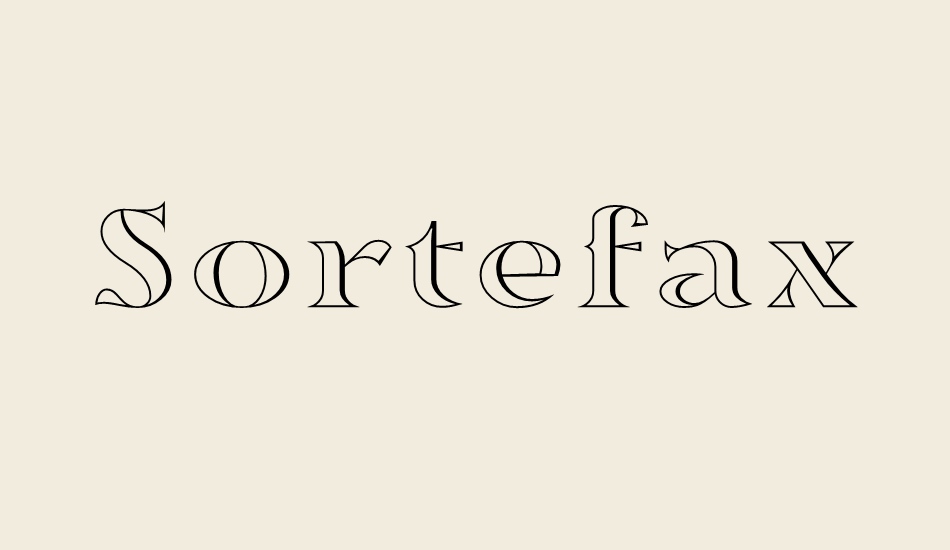 sortefax font big