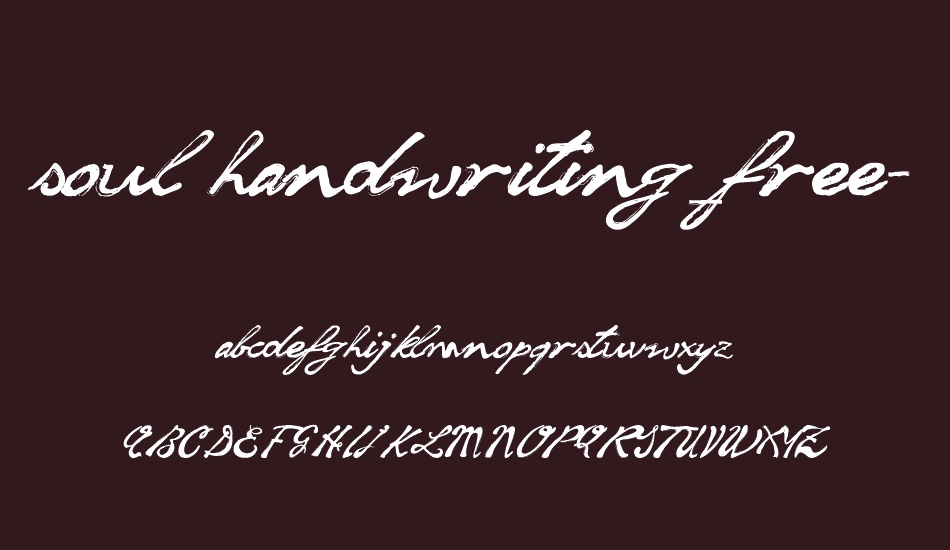 soul-handwriting-free-version font