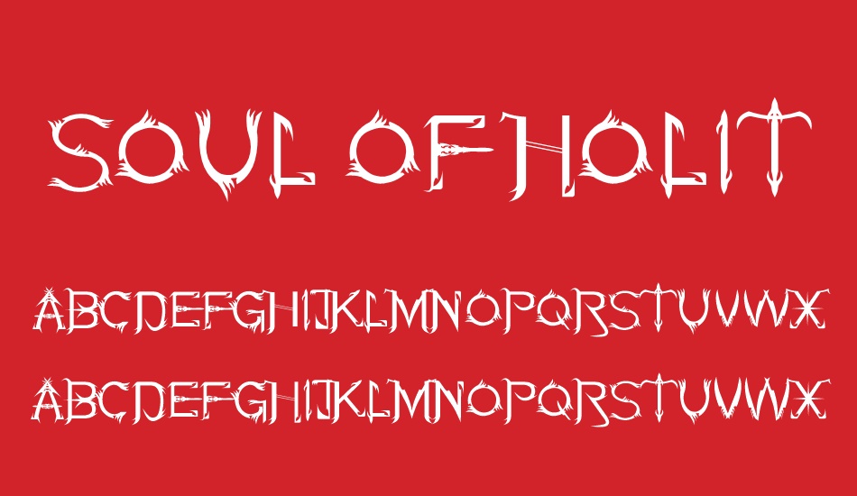 soul-of-holitter-alternative font