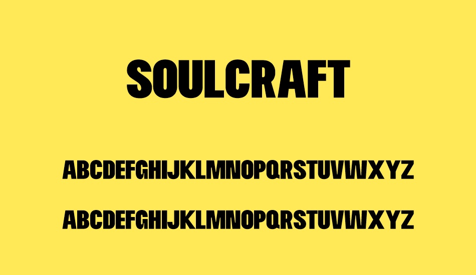 soulcraft font