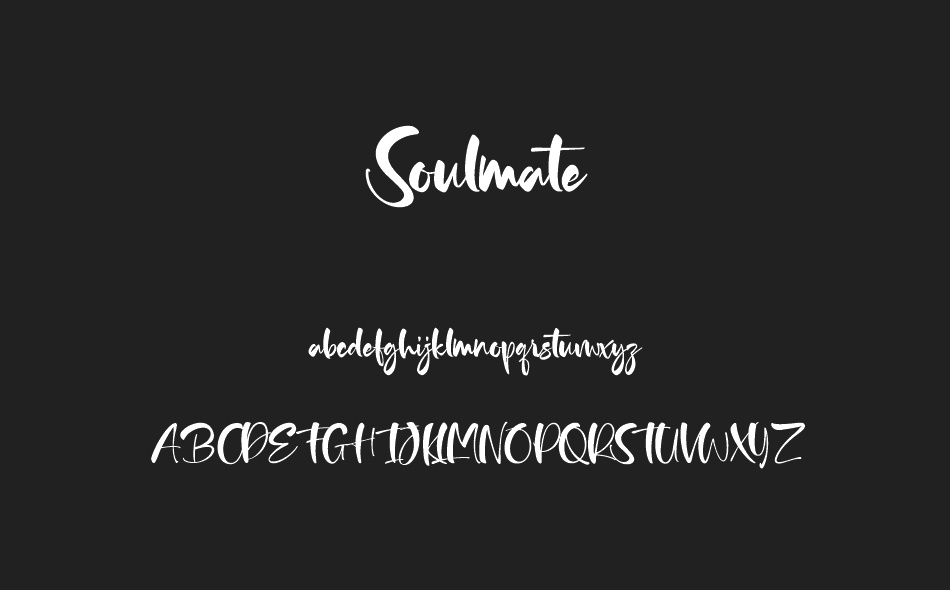 Soulmate font