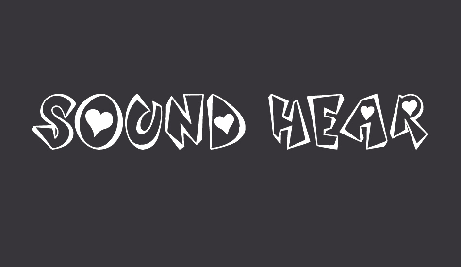 sound-heart font big