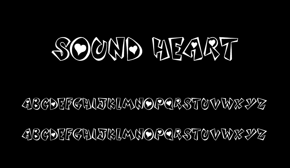 sound-heart font