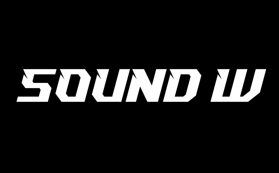 Sound Wave font big