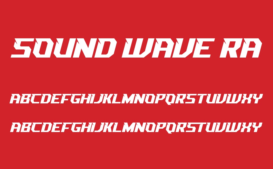 Sound Wave font