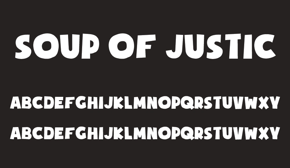 soup-of-justice font