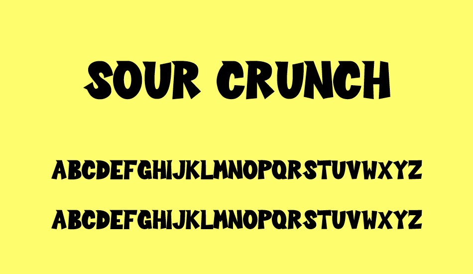 sour-crunch font