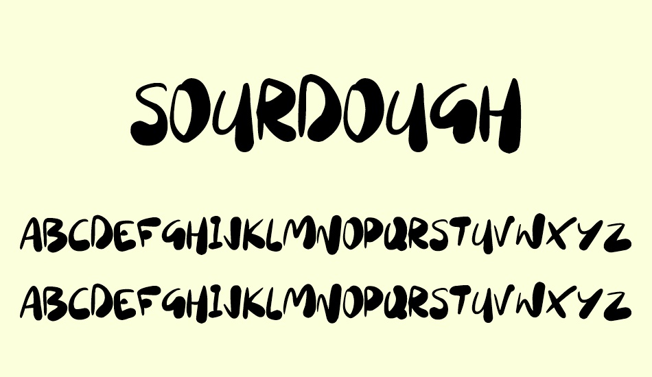 sourdough font