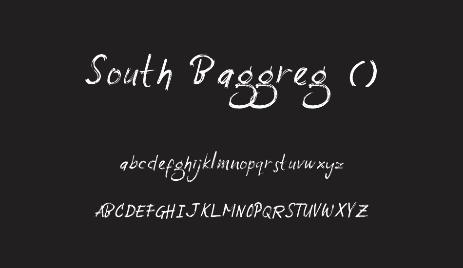 south-baggreg-(demo) font