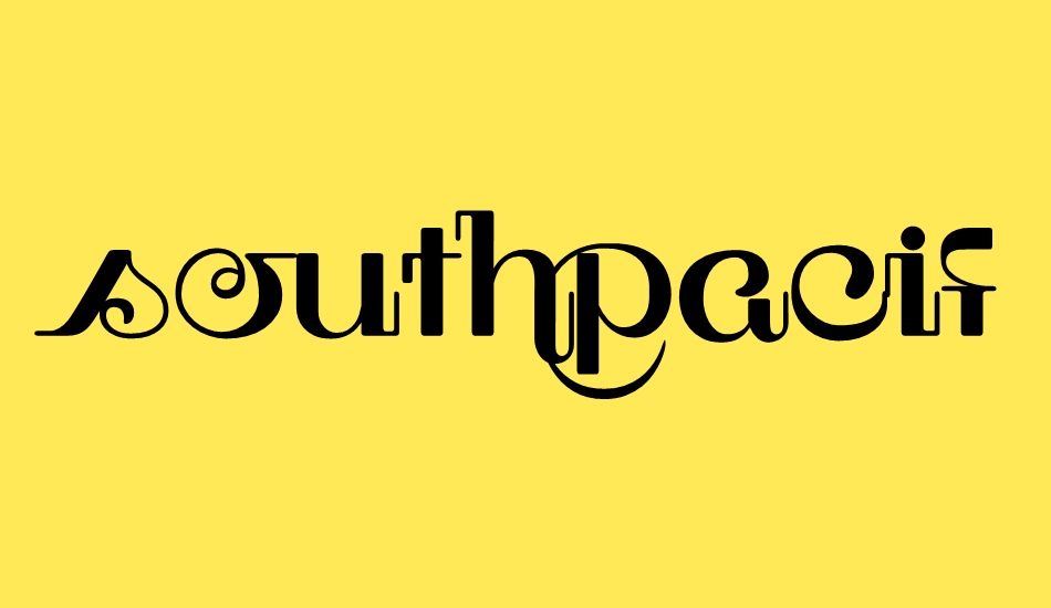 southpacific font big