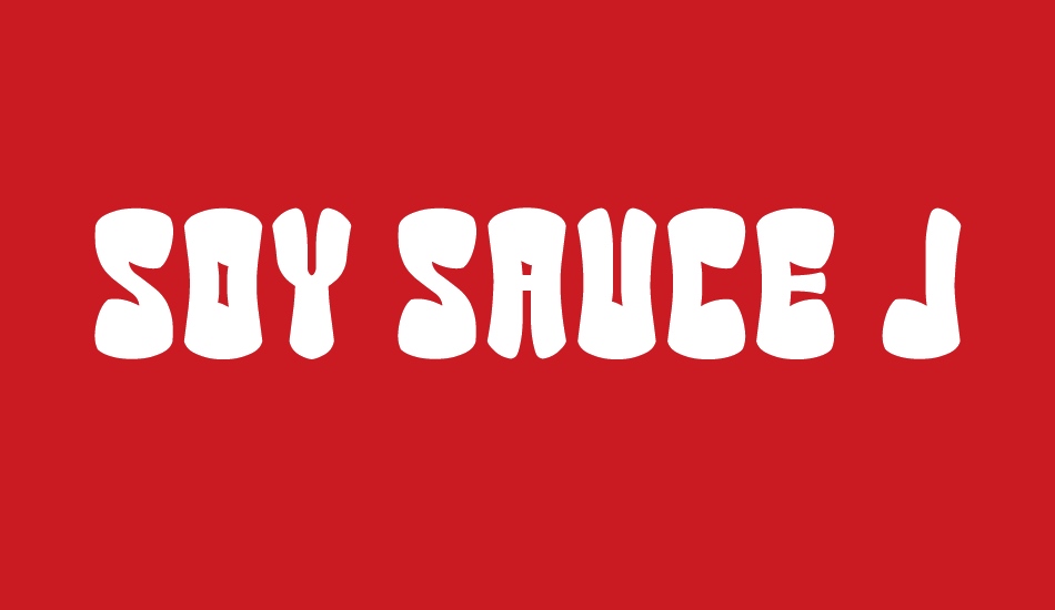 Soy Sauce Junky__G font big