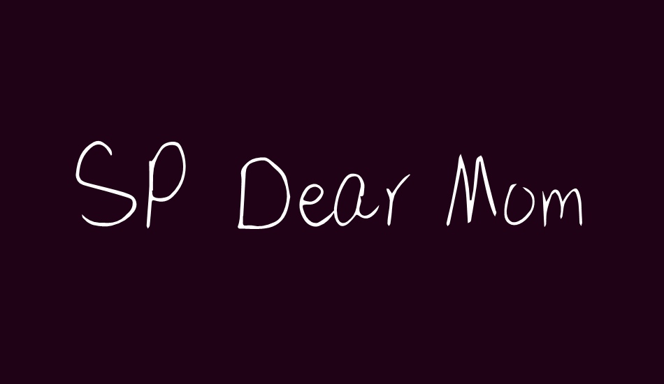 sp-dear-mom font big