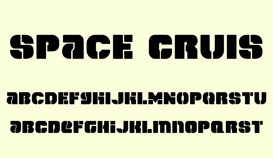 space-cruiser font