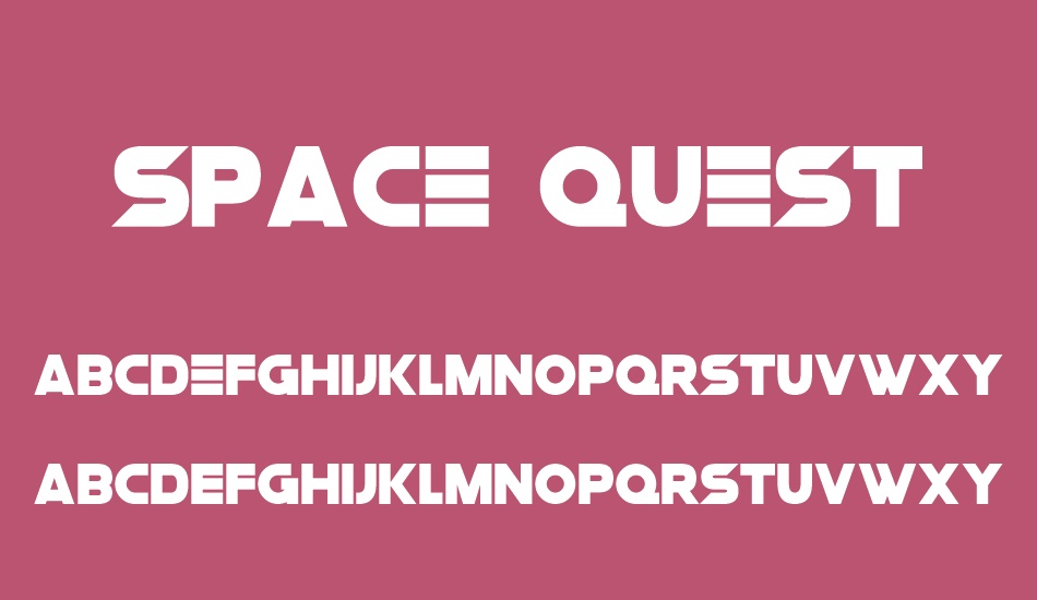 space-quest font