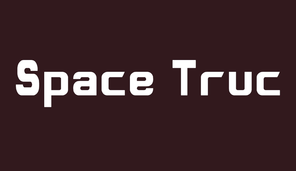 space-truckin font big