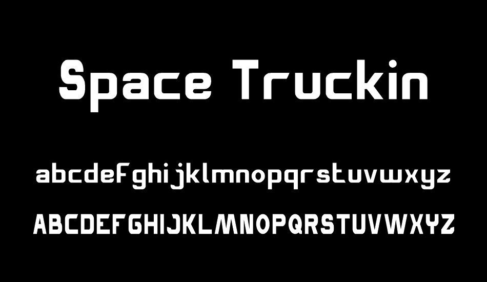 space-truckin font