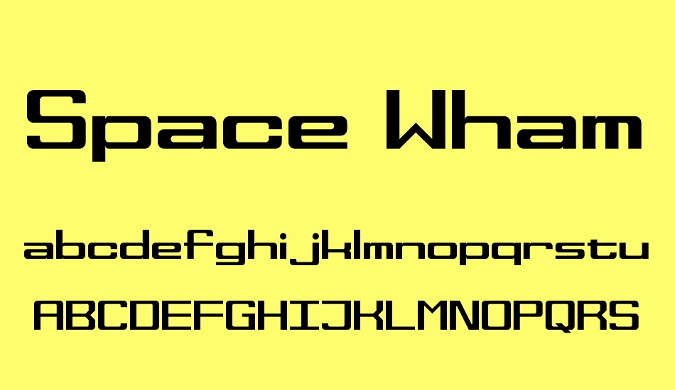 space-wham font