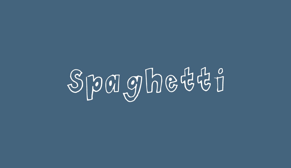 spaghetti font big