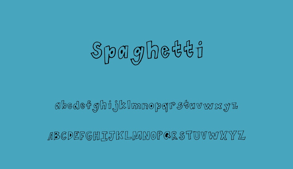 spaghetti font