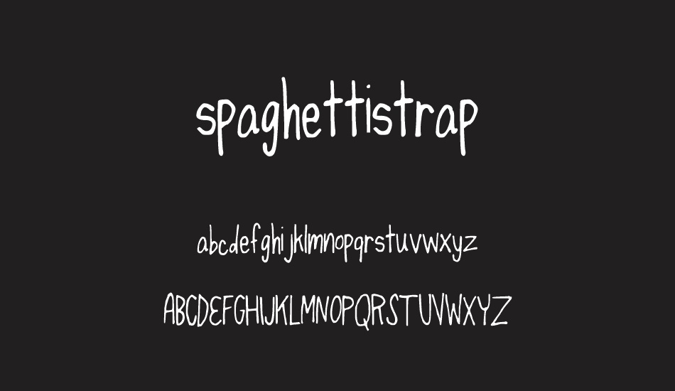 spaghettistrap font