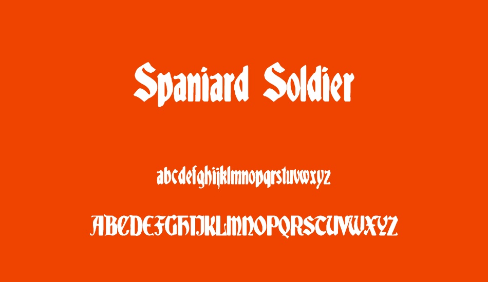 spaniard-soldier font