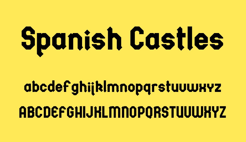 spanish-castles font