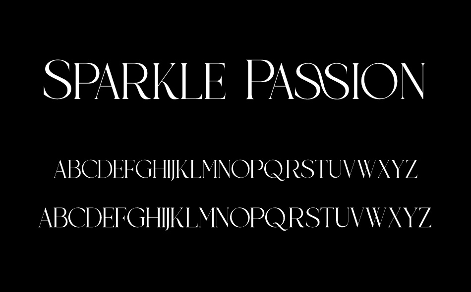 Sparkle Passion font