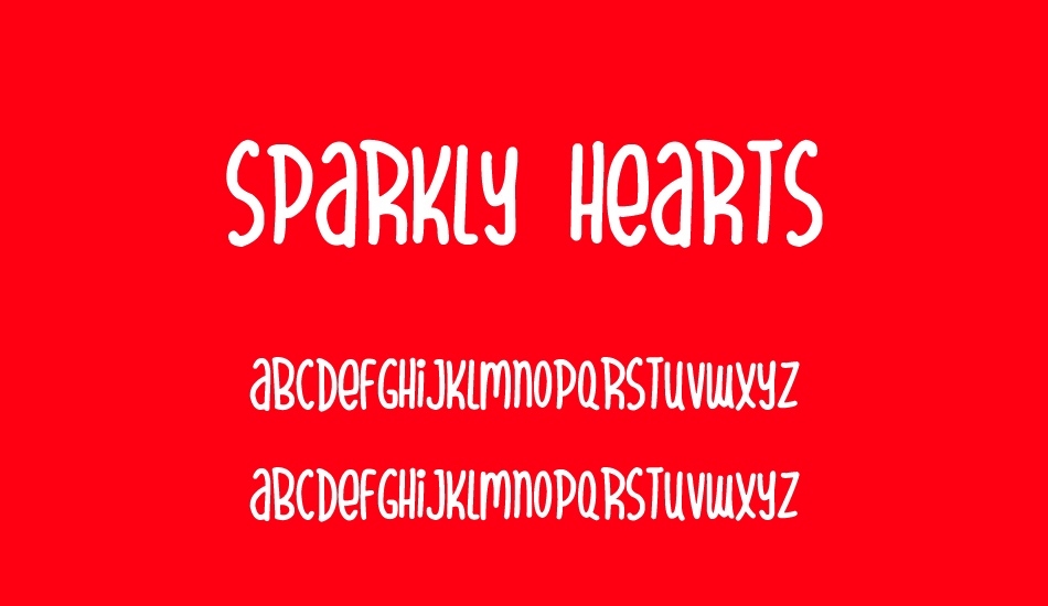 sparkly-hearts font