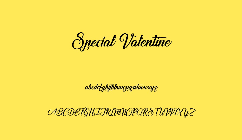 special-valentine font