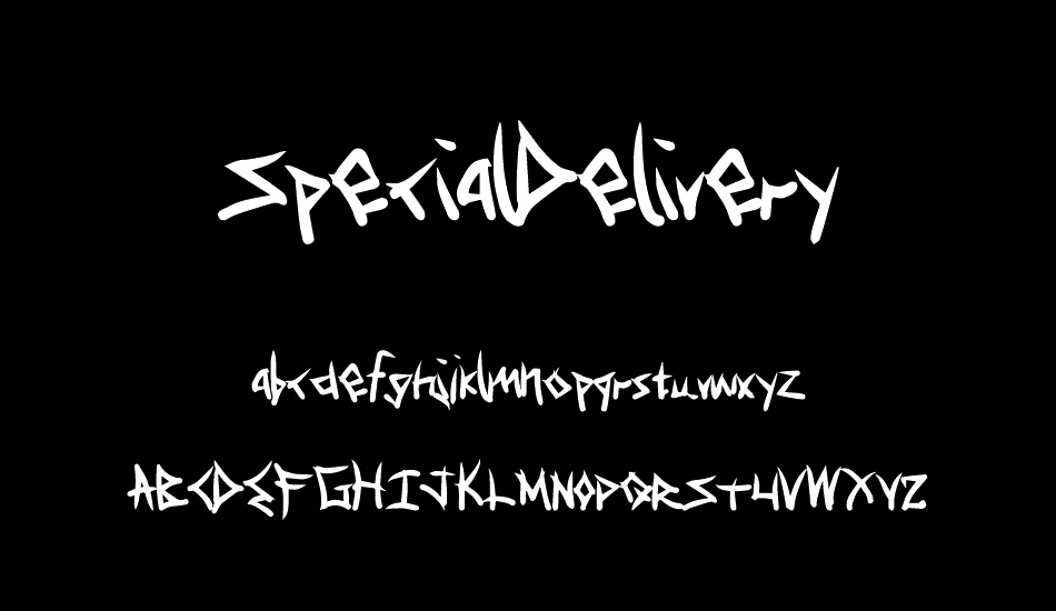 specialdelivery font